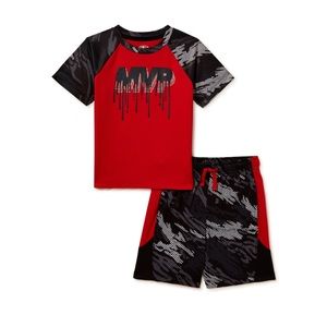 Athletic Works Toddler Boy Active T-Shirt and Shorts Set, 2-Piece, Sizes 12M
